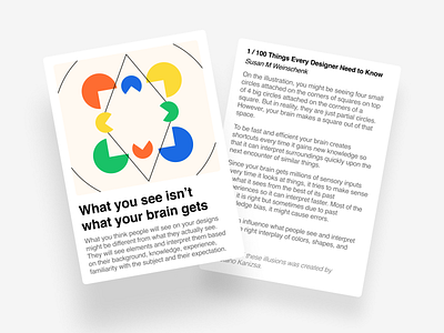 What you see isn't what your brain gets card print printdesign prints psychology