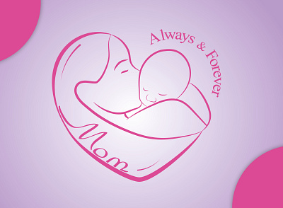 Always & Forever always forever child design graphic design icon illustrator logo logo design mother photoshop pink typography