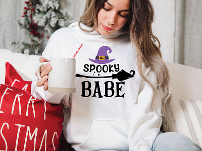 Spooky babe, Halloween svg design autumn svg