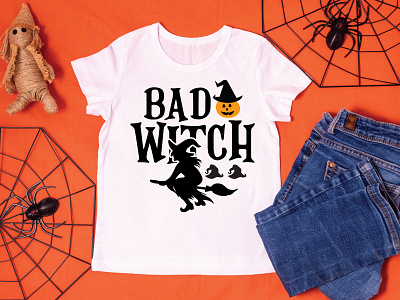 Bad witch svg design autumn svg