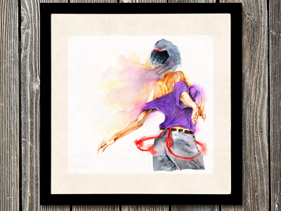 Virevolter color dance dancing drawing frame paint painting sketch splash study test watercolor