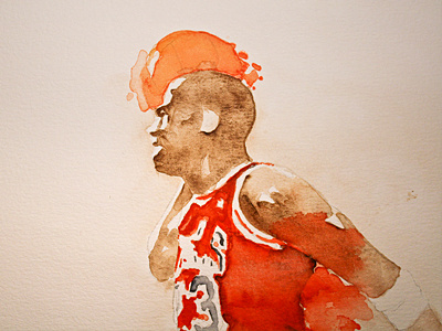 Jordan dunk basket color drawing dunk jordan paint painting sketch splash watercolor