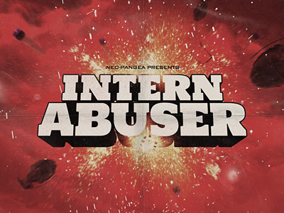 Intern Abuser Logo abuse funny machines