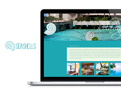 Seashells art direction branding graphic design resort uiux