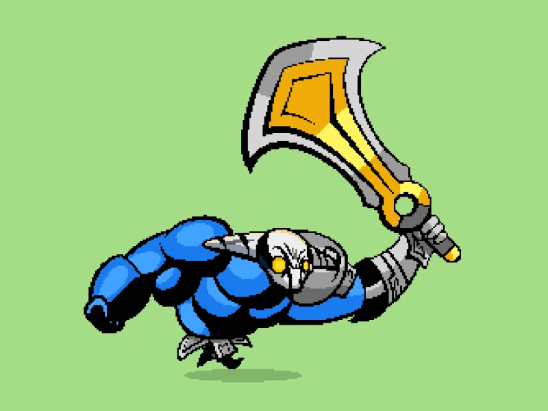 Sven Run Cycle 2d 8bit aftereffects animation arcade character character animation dota2 dribbble games nostalgia run run cycle sven sword tank