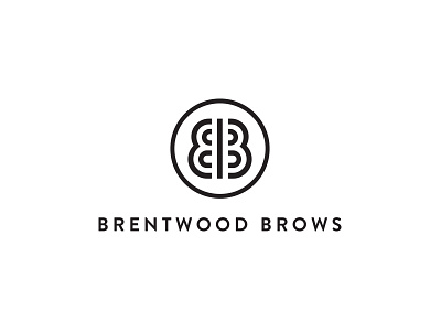 Brentwood Brows Logo Stacked