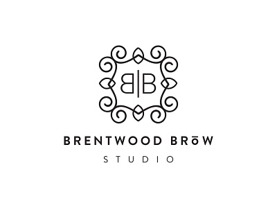 Brentwood Brows No black brandon grotesque enclosure frame illustration scrollwork typography