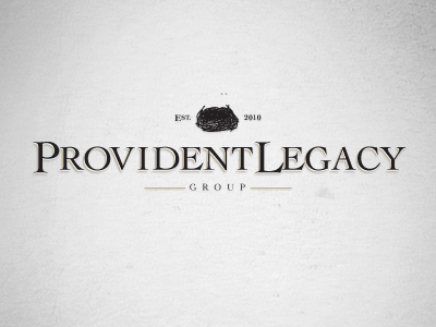 Provident Legacy Logo classic financial illustration logo serif sophisticated typography