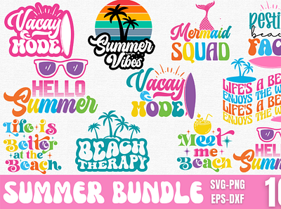 Summer SVG Bundle graphic design