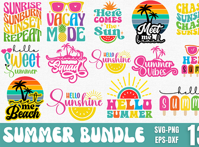 Summer SVG Bundle graphic design