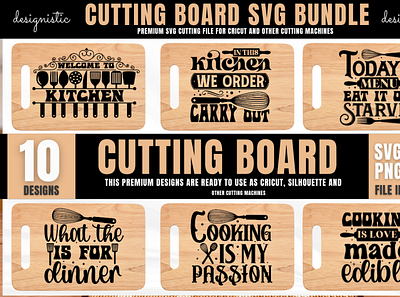 Cutting Board SVG Bundle graphic design
