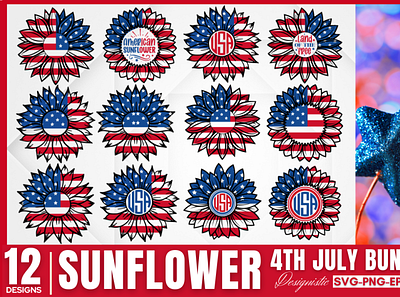 Sunflower SVG Bundle graphic design