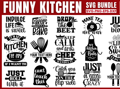 Kitchen SVG Bundle graphic design