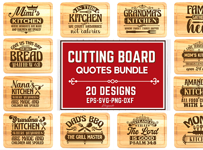 Cutting Board SVG Bundle graphic design