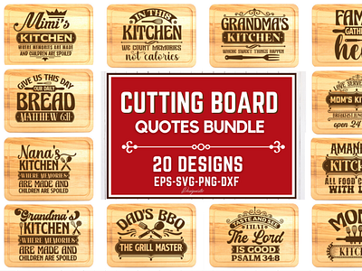 Cutting Board SVG Bundle