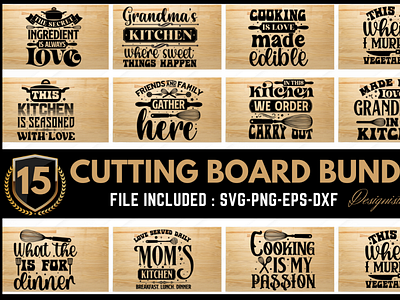 Cutting Board SVG Bundle