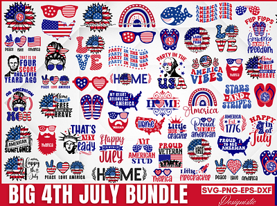 Big Frouth July SVG Bundle graphic design