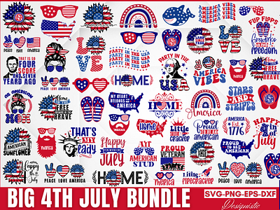 Big Frouth July SVG Bundle