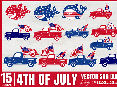 4th of July Vector Bundle graphic design