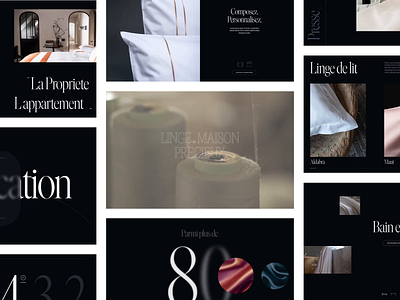 AD Homepage_AigreDoux animation branding linen luxury ui ux webflow