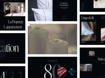 AD Homepage_AigreDoux animation branding linen luxury ui ux webflow