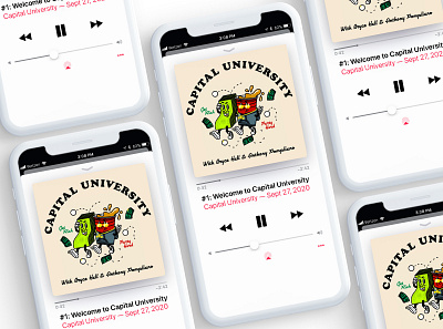 Capital University Podcast Cover Art branding design graphic design illustration logo typography vector