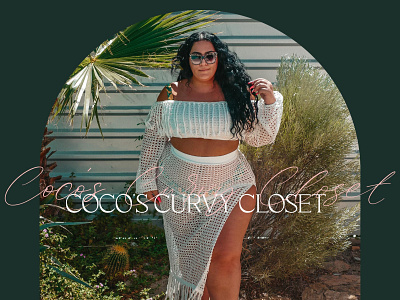 Coco's Curvy Closet Plus Fashion & Beauty Media Kit design graphic design typography
