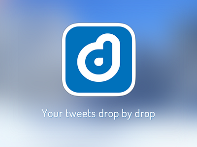 Icon Dribbble app brand deck drop icon logo tweet