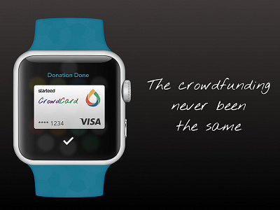 Starteed Crowdcard apple card credit crowdfunding donation pay starteed
