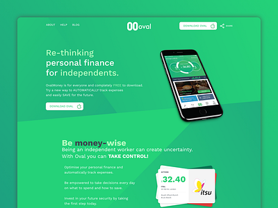 Oval Money | Landing Page