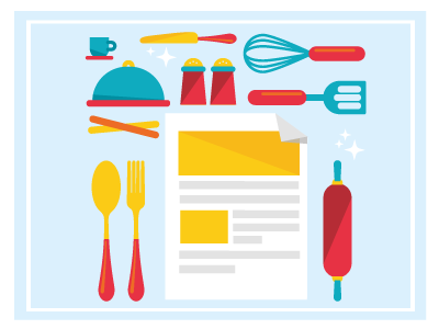 Editorial icon - Food chef design flat food graphic icon illustration kitchen palette paper