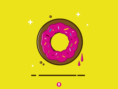 Sweet donut color donut flatdesign food icons illustration sugar sweet vector
