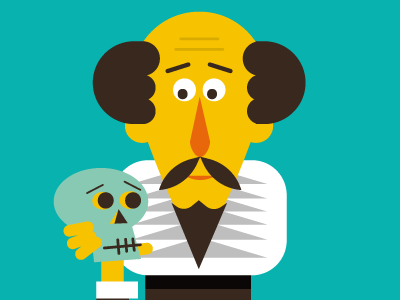 William Shakespeare art character comics face illustration picture shakespeare shapes tribute vector visual