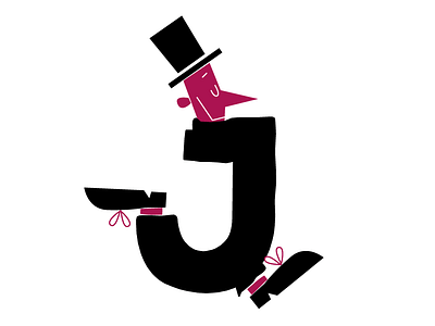 J for 36daysoftype cartoon character comics font fontstyle j lettering word