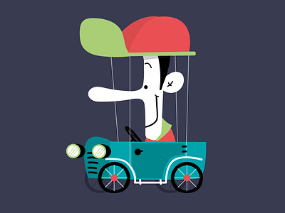 I love vintage car! car cartoon character characterdesign comics illustration machine vector vintage