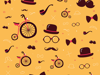 Hipster wallpaper hipster illustration pattern texture vector wallpaper