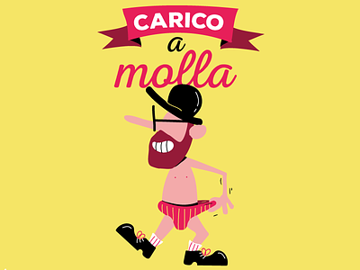 Carico a molla! art cartoon character comics illustration strips vector visual