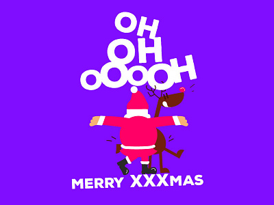 Merry XXXmas! christmas comics creative illustration santaclaus sex vector xmas2017 xxx