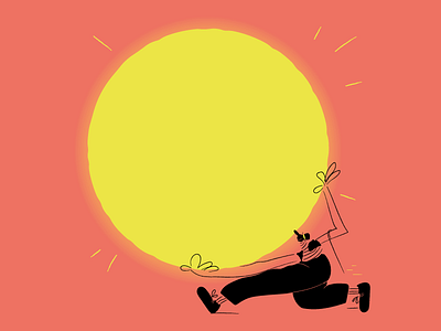 welcome summer! art cartoon character comics draw picture summer sun vector