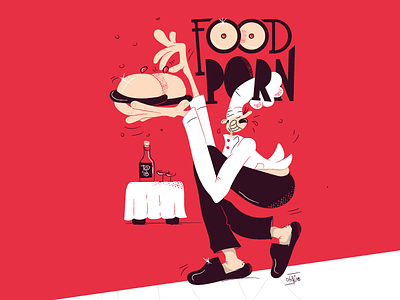 Food Porn - Torino Graphic Days cartoon character chef comics cooking font fontstyle food food and beverage food art foodporn graphicdays illustration live performance vector visual
