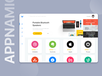 App list Appnamics app application concept designer icons ui ux