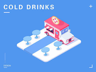 Cold drinks 2.5d cold drinks illustration image isometric ps ui