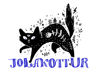 Jolakottur cat folk folktale illustration