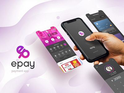 epay - Payment App UI app branding dark mode design figma finance graphic design icon illustration logo minimal photoshop ui ux vector
