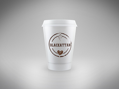 Blackattan Cup branding design illustration logo
