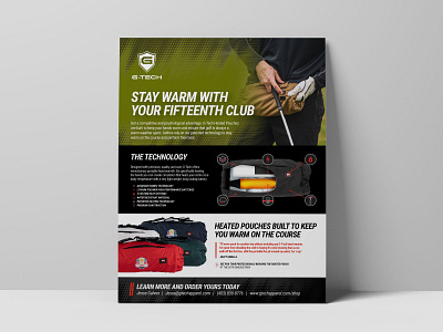 G-Tech Golf One Sheeter brochure design flyer graphic design one sheeter print print design