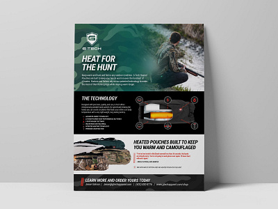 G-Tech Hunting & Fishing One Sheeter brochure design flyer graphic design indesign one sheeter print print design print marketing