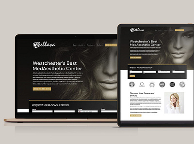 Bellava MedAesthetics & Plastic Surgery Center Website divi graphic design website website design wordpress