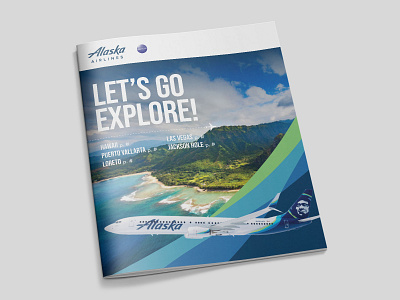 Alaska Airlines Magazine brochure design flyer graphic design magazine