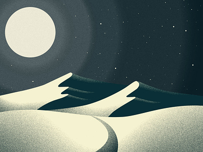 Dunes design illustration light night vector
